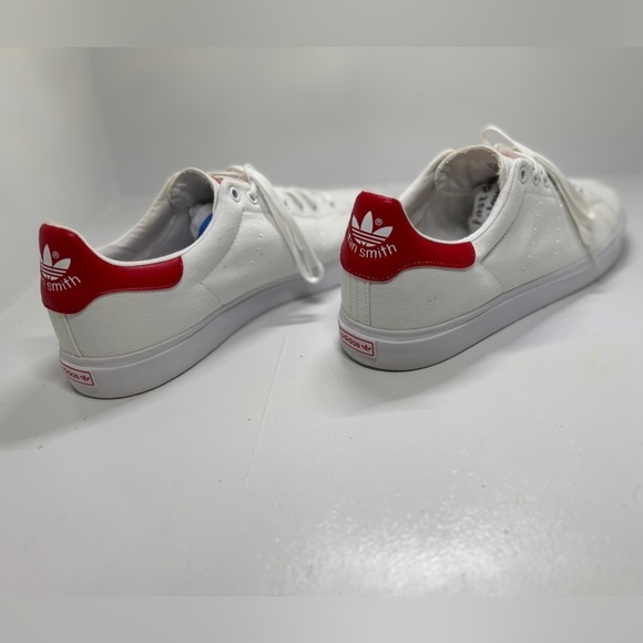 Adidas Stan Smith White and Red Sneakers size 12.5 - Picture 5 of 12